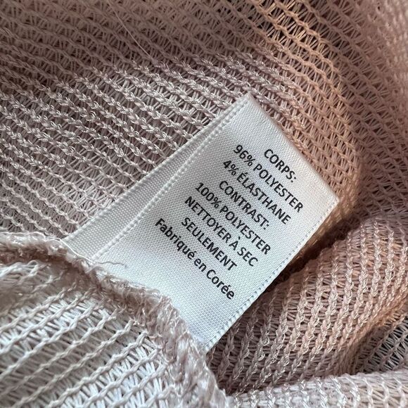 J.O.A Los Angeles Women's Eyelash Fringe Pullover Tunic Top Cream Size Small - Picture 10 of 11